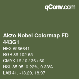 Color code: Akzo Nobel Colormap FD - 443G1 | qconv.com