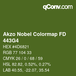 Code couleur: Akzo Nobel Colormap FD - 443G4 | qconv.com