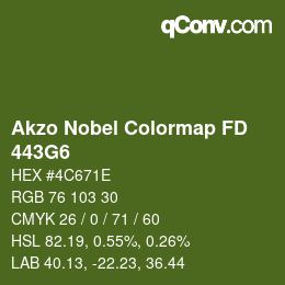 Color code: Akzo Nobel Colormap FD - 443G6 | qconv.com