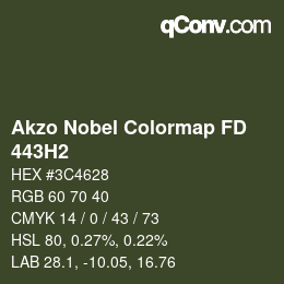 Color code: Akzo Nobel Colormap FD - 443H2 | qconv.com