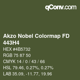 Color code: Akzo Nobel Colormap FD - 443H4 | qconv.com