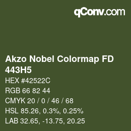 Color code: Akzo Nobel Colormap FD - 443H5 | qconv.com