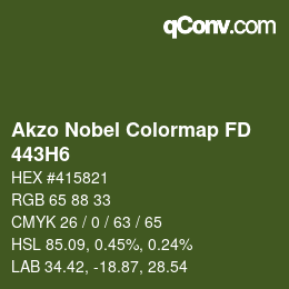 Color code: Akzo Nobel Colormap FD - 443H6 | qconv.com