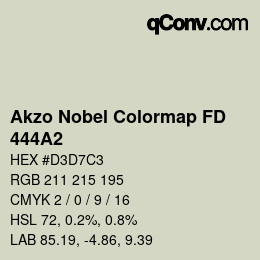 Code couleur: Akzo Nobel Colormap FD - 444A2 | qconv.com