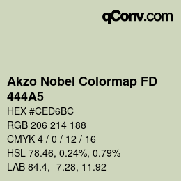 Código de color: Akzo Nobel Colormap FD - 444A5 | qconv.com