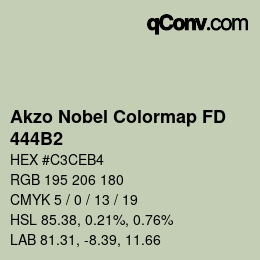 Color code: Akzo Nobel Colormap FD - 444B2 | qconv.com