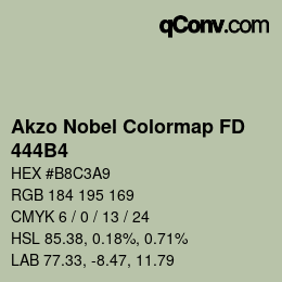 Farbcode: Akzo Nobel Colormap FD - 444B4 | qconv.com