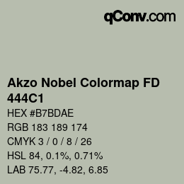 Color code: Akzo Nobel Colormap FD - 444C1 | qconv.com