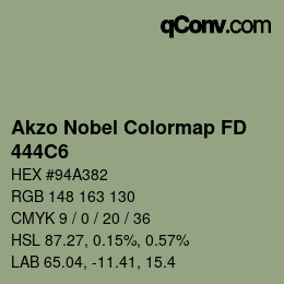 Color code: Akzo Nobel Colormap FD - 444C6 | qconv.com