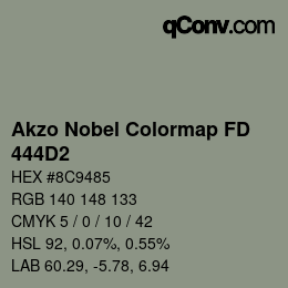 Color code: Akzo Nobel Colormap FD - 444D2 | qconv.com