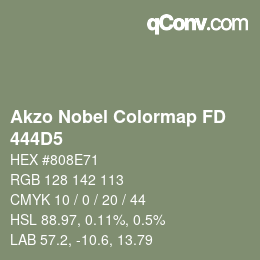 Color code: Akzo Nobel Colormap FD - 444D5 | qconv.com