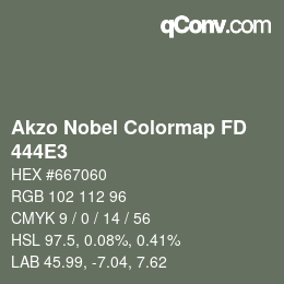 Color code: Akzo Nobel Colormap FD - 444E3 | qconv.com