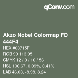 カラーコード: Akzo Nobel Colormap FD - 444F4 | qconv.com