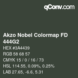 Code couleur: Akzo Nobel Colormap FD - 444G2 | qconv.com