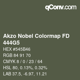 Code couleur: Akzo Nobel Colormap FD - 444G5 | qconv.com