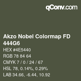 Color code: Akzo Nobel Colormap FD - 444G6 | qconv.com
