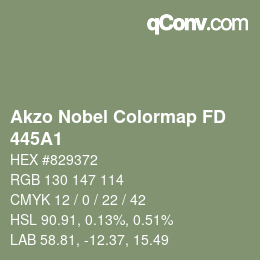 Color code: Akzo Nobel Colormap FD - 445A1 | qconv.com