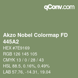 Color code: Akzo Nobel Colormap FD - 445A2 | qconv.com