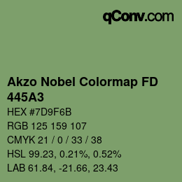 Color code: Akzo Nobel Colormap FD - 445A3 | qconv.com
