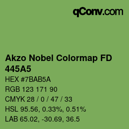 Code couleur: Akzo Nobel Colormap FD - 445A5 | qconv.com