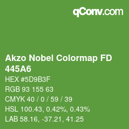 Color code: Akzo Nobel Colormap FD - 445A6 | qconv.com