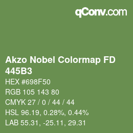 Color code: Akzo Nobel Colormap FD - 445B3 | qconv.com