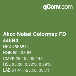 Color code: Akzo Nobel Colormap FD - 445B4 | qconv.com