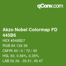 Code couleur: Akzo Nobel Colormap FD - 445B6 | qconv.com