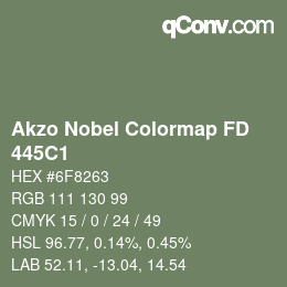 カラーコード: Akzo Nobel Colormap FD - 445C1 | qconv.com