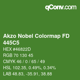 Color code: Akzo Nobel Colormap FD - 445C5 | qconv.com