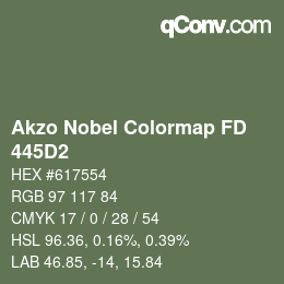 Color code: Akzo Nobel Colormap FD - 445D2 | qconv.com