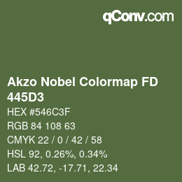 Color code: Akzo Nobel Colormap FD - 445D3 | qconv.com