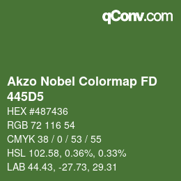 Farbcode: Akzo Nobel Colormap FD - 445D5 | qconv.com