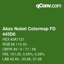 Code couleur: Akzo Nobel Colormap FD - 445D6 | qconv.com