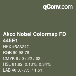 Color code: Akzo Nobel Colormap FD - 445E1 | qconv.com
