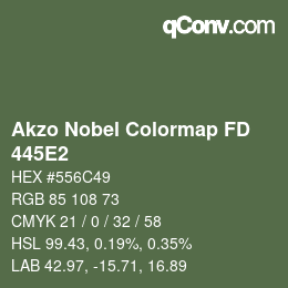 Color code: Akzo Nobel Colormap FD - 445E2 | qconv.com