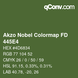 Color code: Akzo Nobel Colormap FD - 445E4 | qconv.com