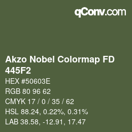 Código de color: Akzo Nobel Colormap FD - 445F2 | qconv.com