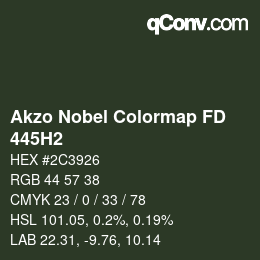 Color code: Akzo Nobel Colormap FD - 445H2 | qconv.com