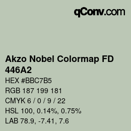 Color code: Akzo Nobel Colormap FD - 446A2 | qconv.com