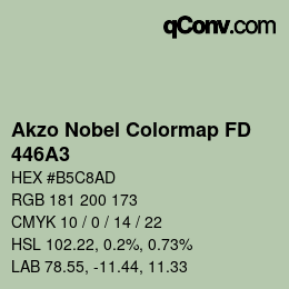 Code couleur: Akzo Nobel Colormap FD - 446A3 | qconv.com