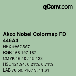 Color code: Akzo Nobel Colormap FD - 446A4 | qconv.com