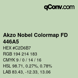 Farbcode: Akzo Nobel Colormap FD - 446A5 | qconv.com