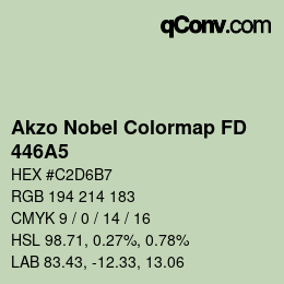Código de color: Akzo Nobel Colormap FD - 446A5 | qconv.com