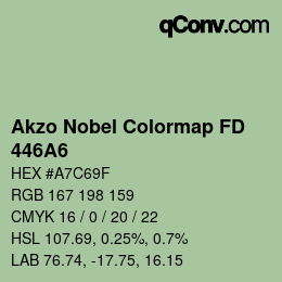 Color code: Akzo Nobel Colormap FD - 446A6 | qconv.com