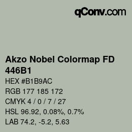 Código de color: Akzo Nobel Colormap FD - 446B1 | qconv.com