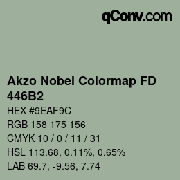 Code couleur: Akzo Nobel Colormap FD - 446B2 | qconv.com