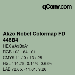 Color code: Akzo Nobel Colormap FD - 446B4 | qconv.com