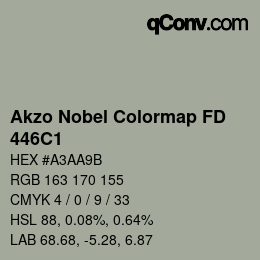 Code couleur: Akzo Nobel Colormap FD - 446C1 | qconv.com