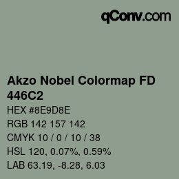 Code couleur: Akzo Nobel Colormap FD - 446C2 | qconv.com